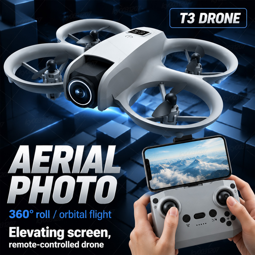 طائرة بدون طيار T3 Mini 8K الج - مراجعة Drone Video Production وسعره
