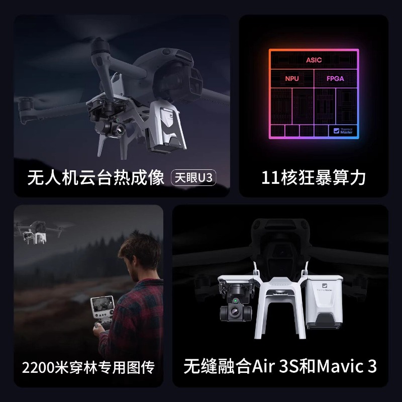 طائرة بدون طيار U3 مع كاميرا ح - مراجعة Drone Thermal Imaging وسعره