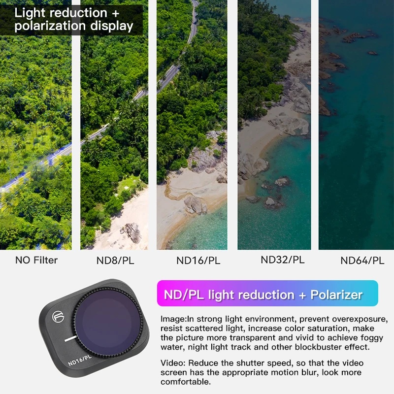 مجموعة فلاتر عدسة كاميرا الطائ - مراجعة Drone Video Production وسعره
