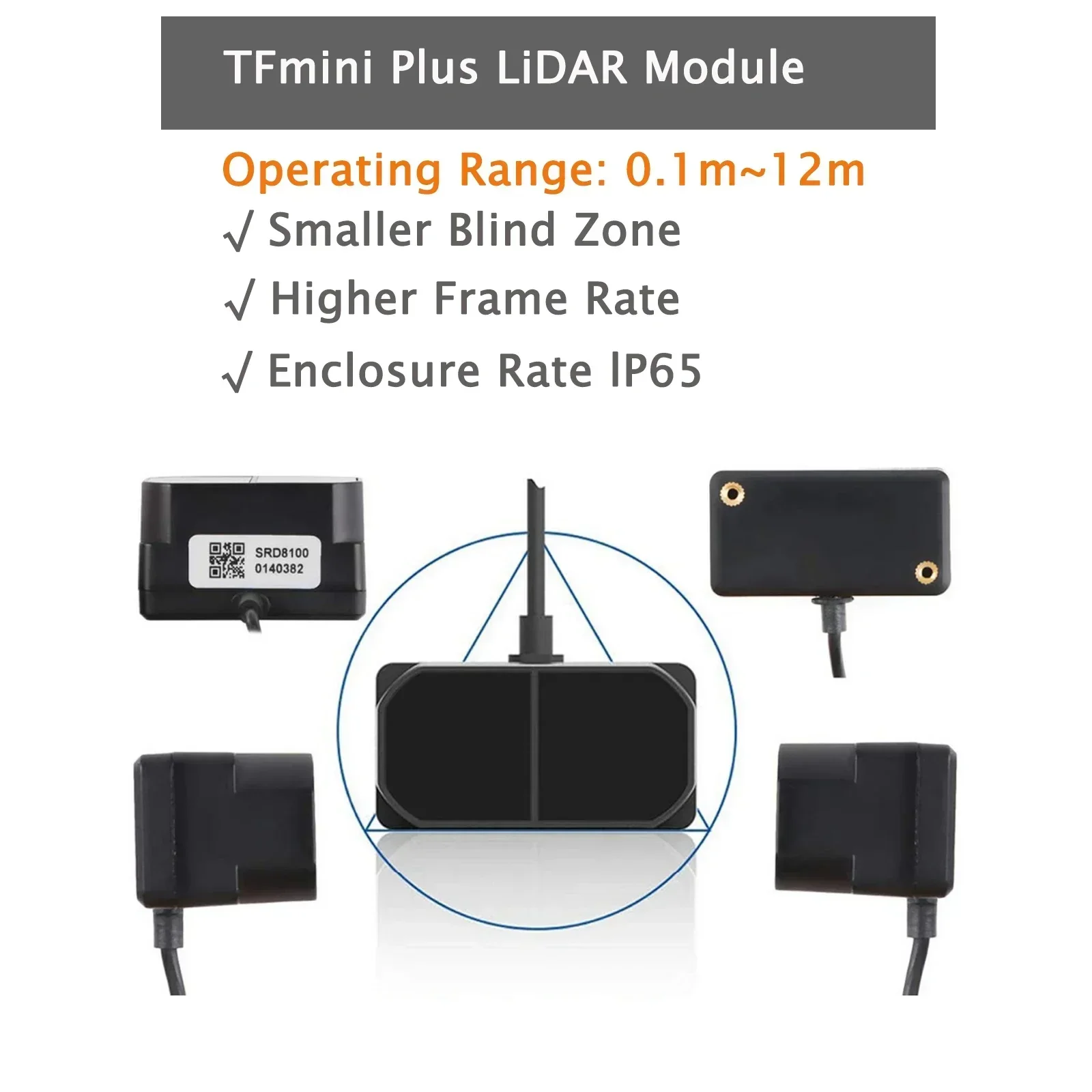 وحدة استشعار TFmini Plus LiDAR - مراجعة Drone Lidar وسعره